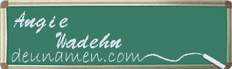 Angie Wadehn Visitenkarte